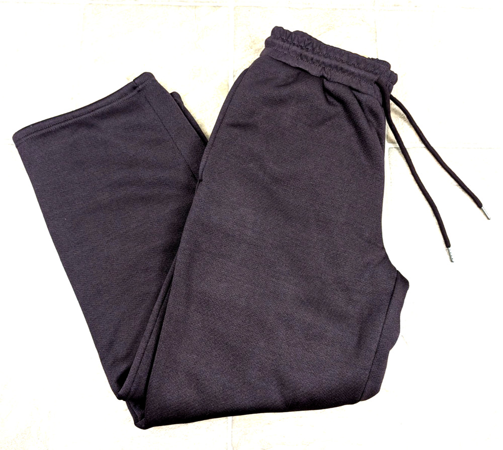 New Chrome Riot sz L Fleece Lined Sweatpant brown straight leg women 0329